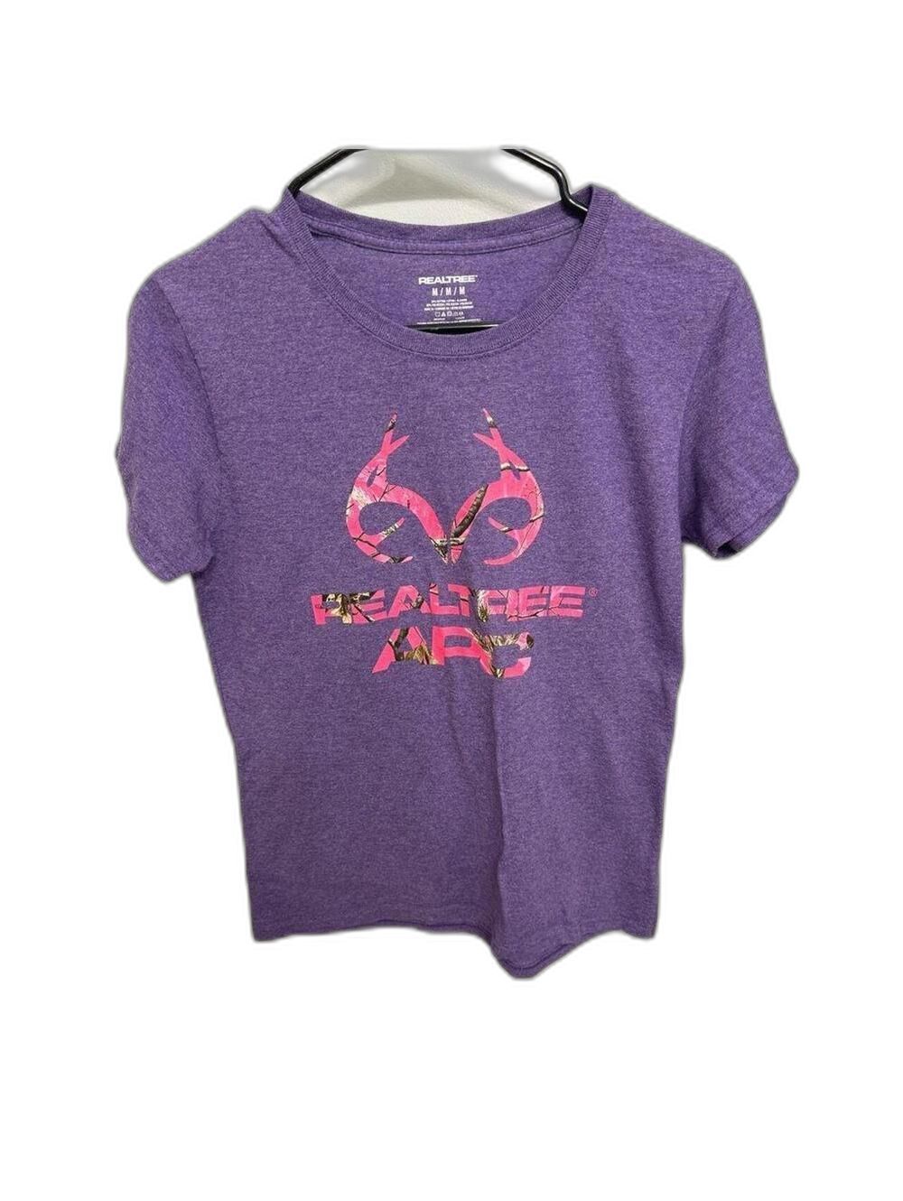 Realtree Women's Purple and Pink Tshirt